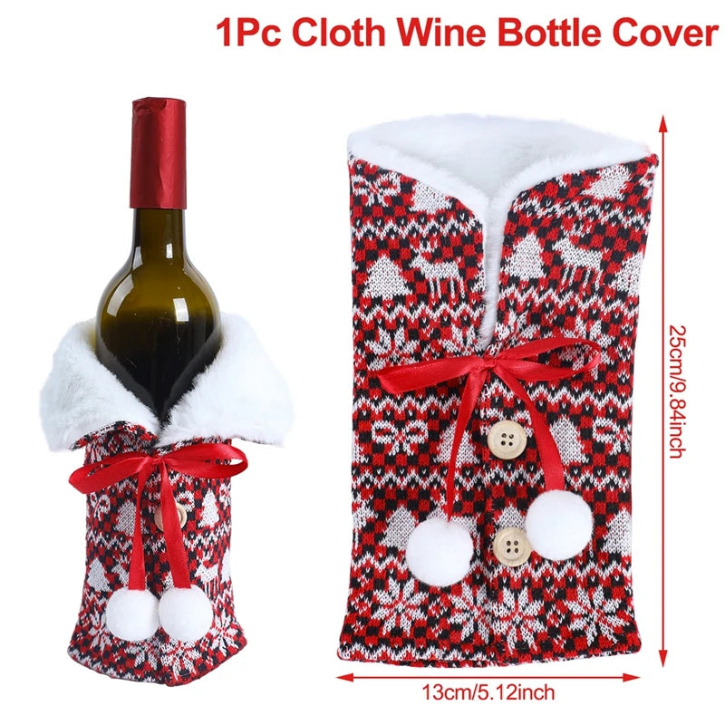 Christmas Wine Bottle Cover