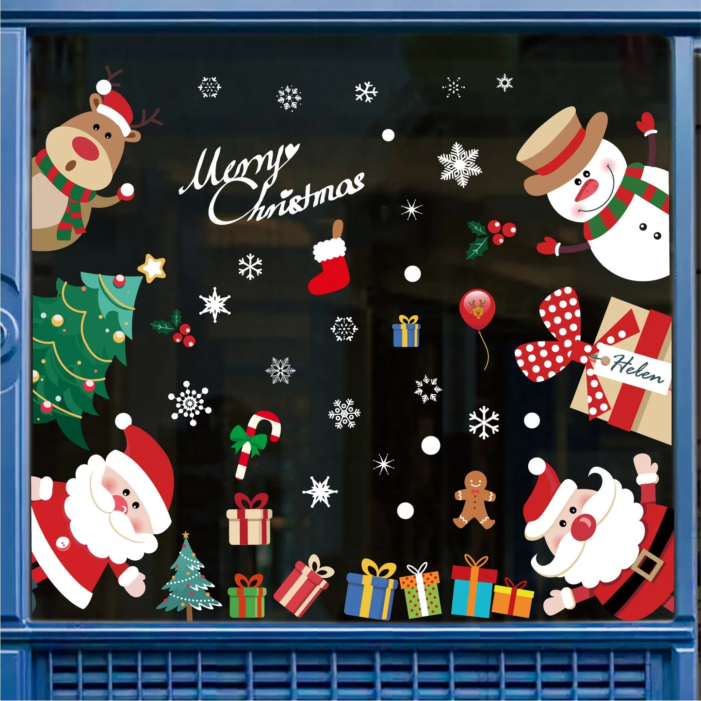137 Christmas Snowflake Window Flowers Stickers for Glass