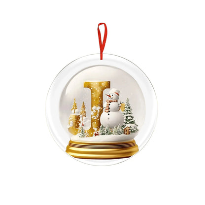Crystal Ball Acrylic Christmas Ornament – Personalized Hanging Decoration