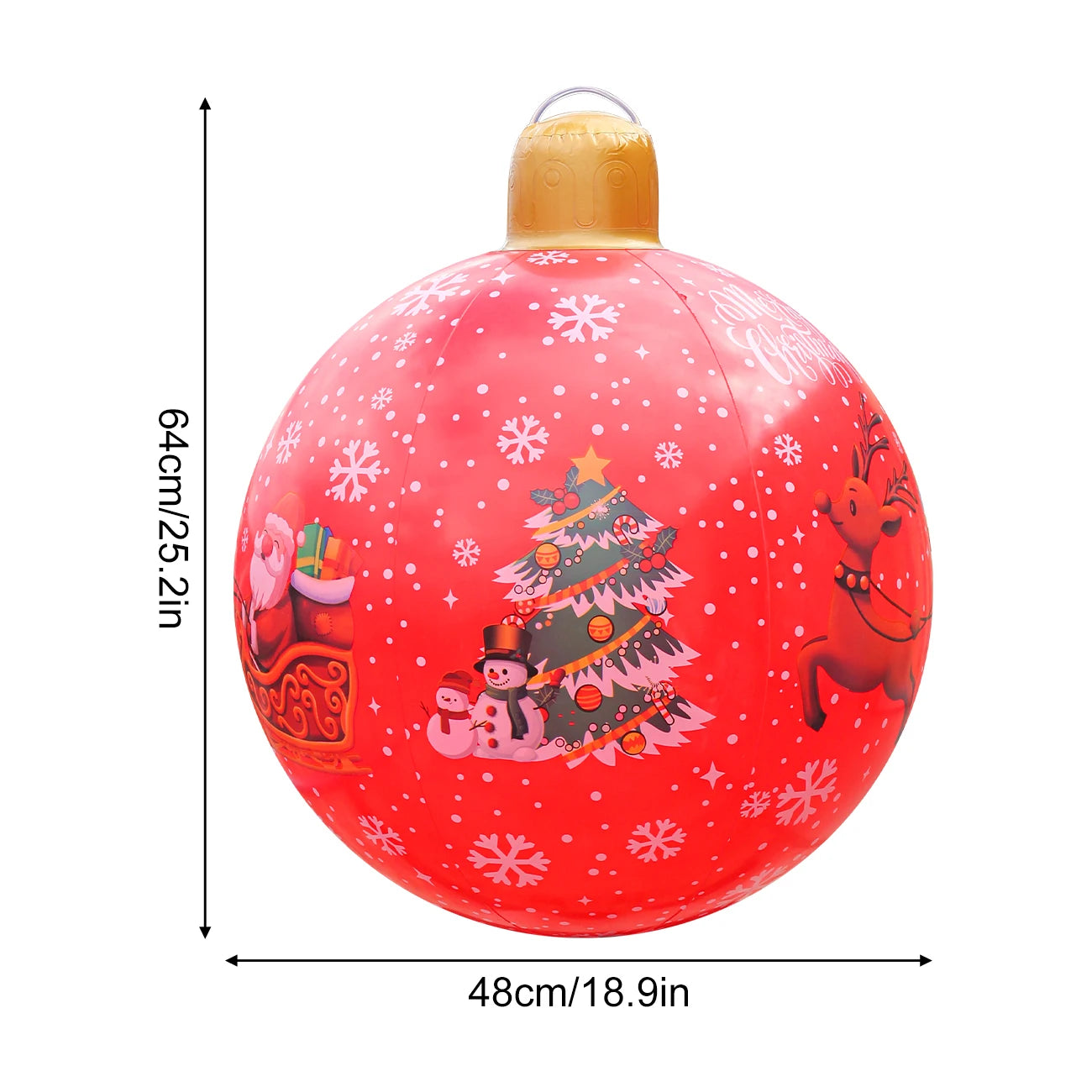 Large Inflatable Christmas Ornament Ball – PVC Holiday Decoration