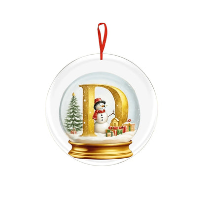 Crystal Ball Acrylic Christmas Ornament – Personalized Hanging Decoration