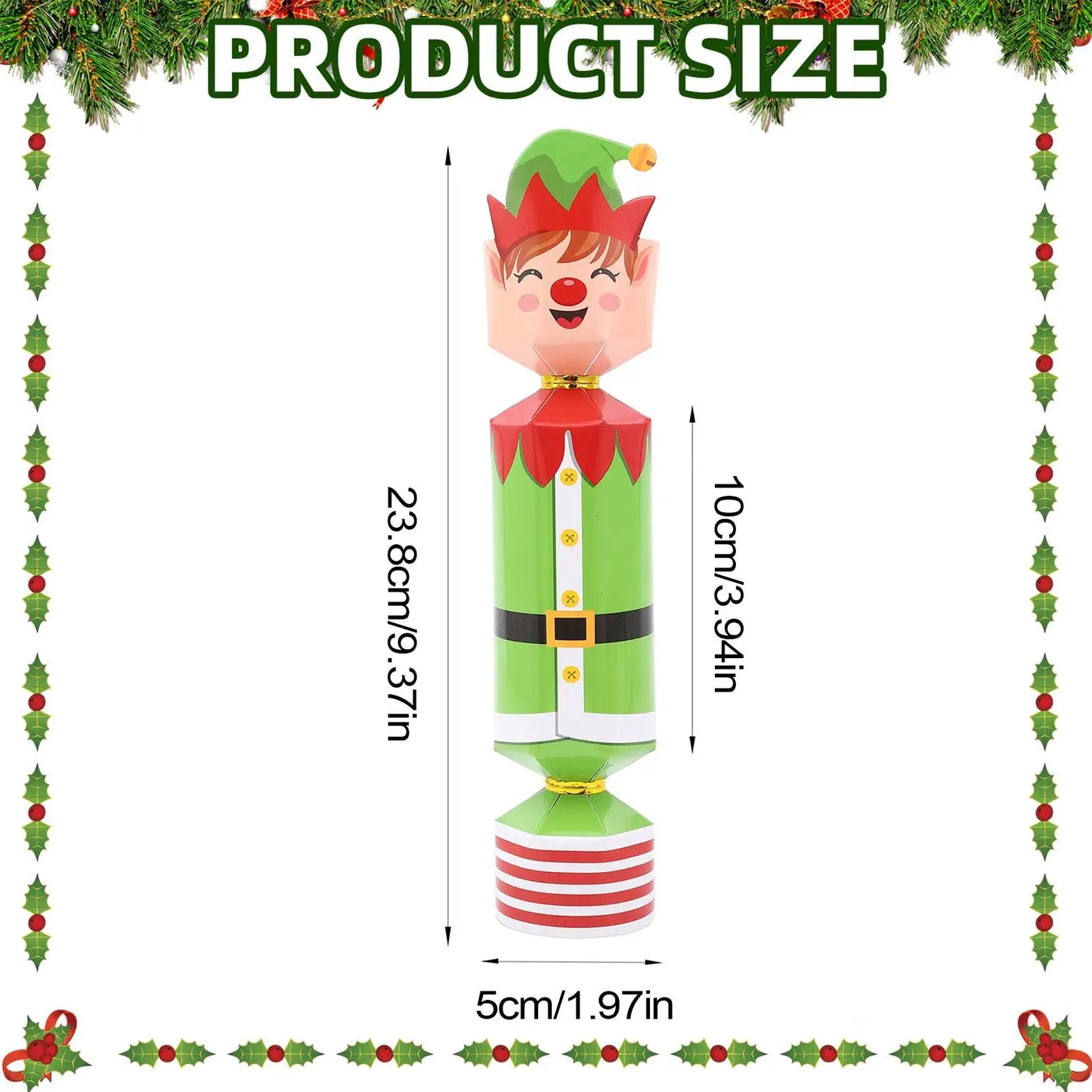 24-Piece Christmas Crackers Set – Fun Holiday Party Favors for Kids