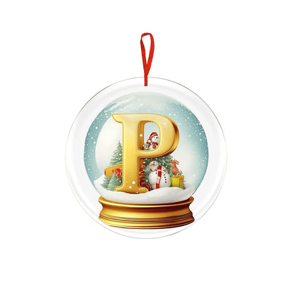 Crystal Ball Acrylic Christmas Ornament – Personalized Hanging Decoration