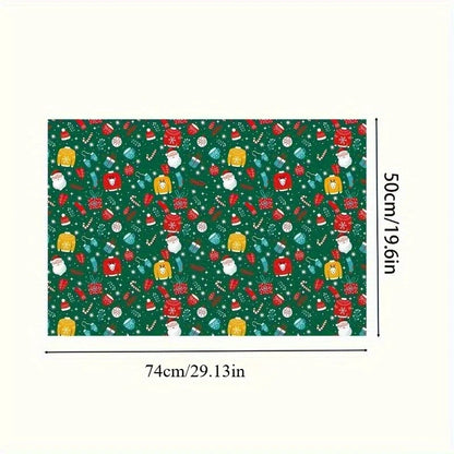 10PCS Christmas Gift Wrapping Paper Set