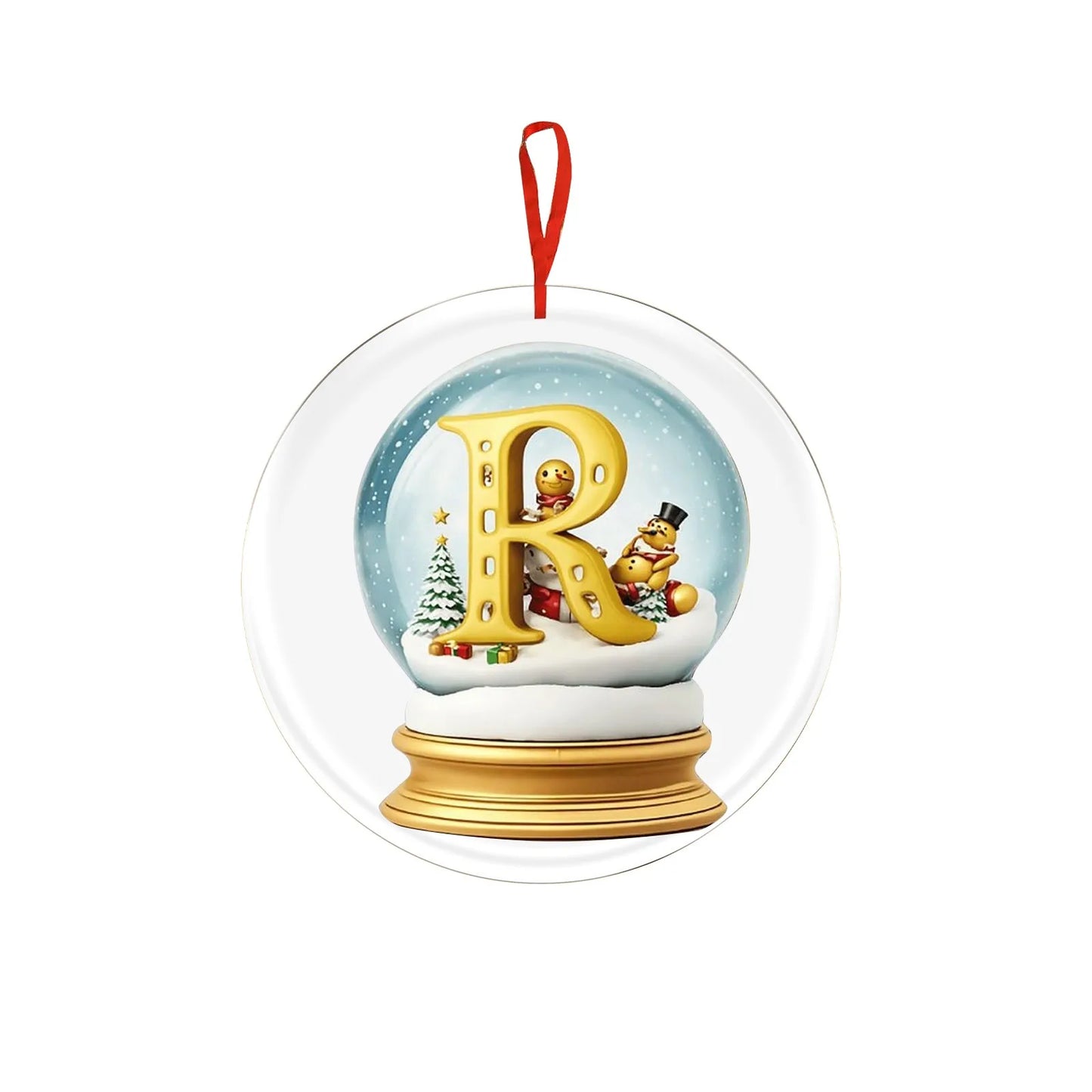 Crystal Ball Acrylic Christmas Ornament – Personalized Hanging Decoration