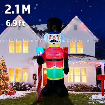 8FT Climbing Santa Inflatable – LED Lighted Outdoor Christmas Decoration