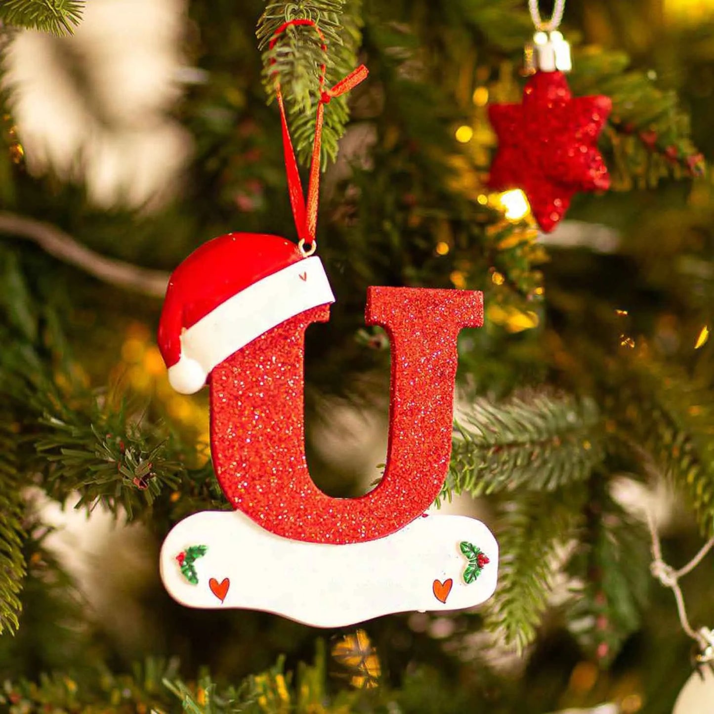 Christmas Tree Decoration Letter Pendant 26 Letters
