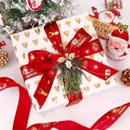 hristmas Printed Polyester Ribbon