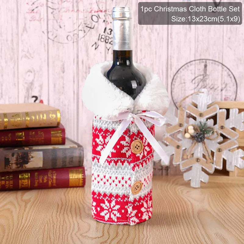 Christmas Wine Bottle Cover