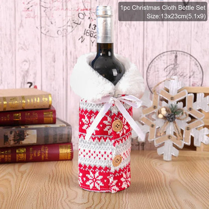Christmas Wine Bottle Cover