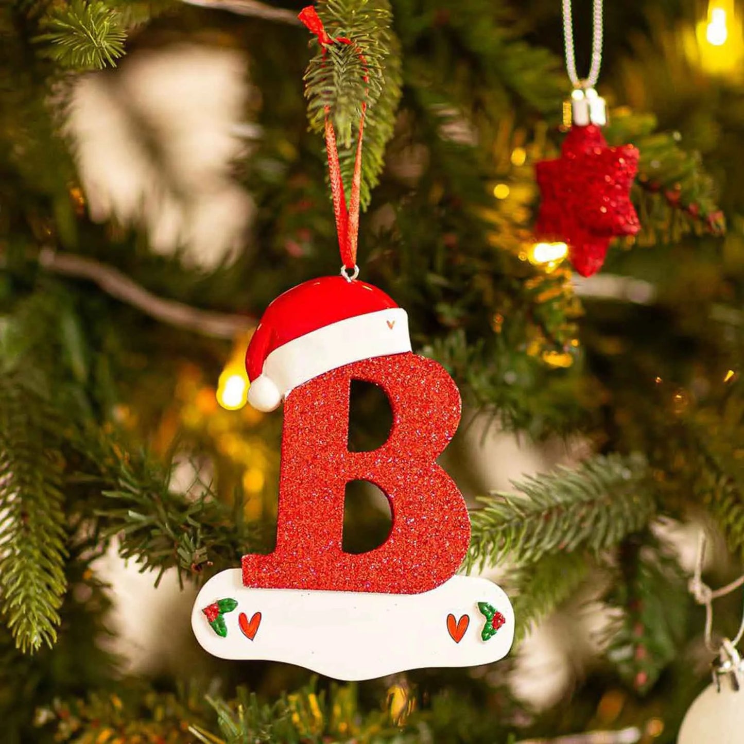 Christmas Tree Decoration Letter Pendant 26 Letters