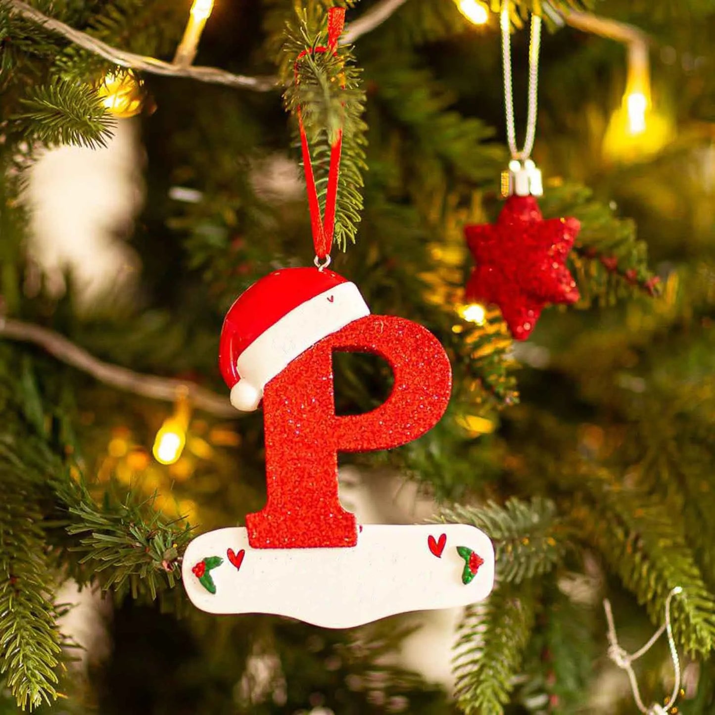 Christmas Tree Decoration Letter Pendant 26 Letters