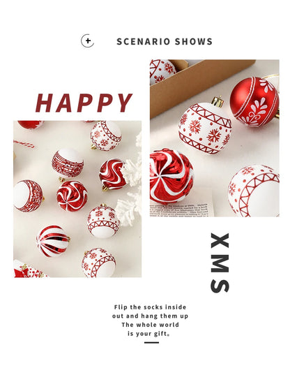 16PCS Shatterproof Christmas Ball Ornament Set – 2.36" Tree Decorations