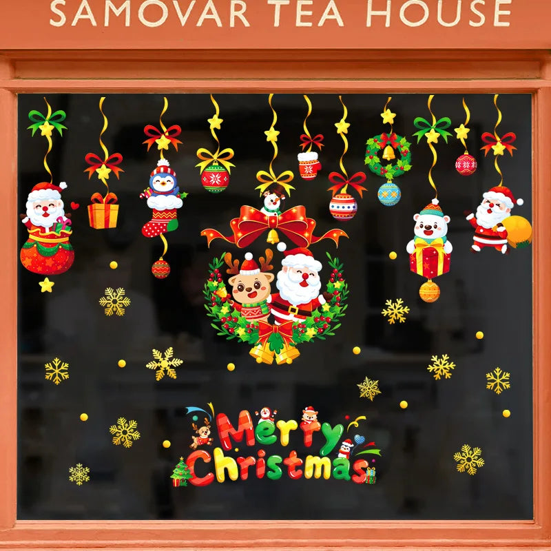 137 Christmas Snowflake Window Flowers Stickers for Glass