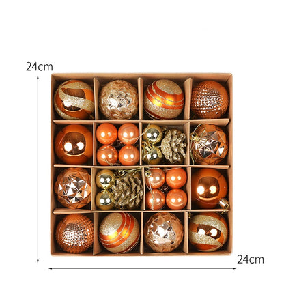36PCS Christmas Ball Ornament Set – 3–6cm Tree Decorations for Home & Holiday Decor