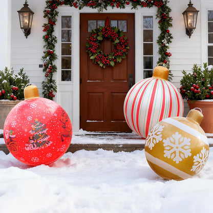 Large Inflatable Christmas Ornament Ball – PVC Holiday Decoration