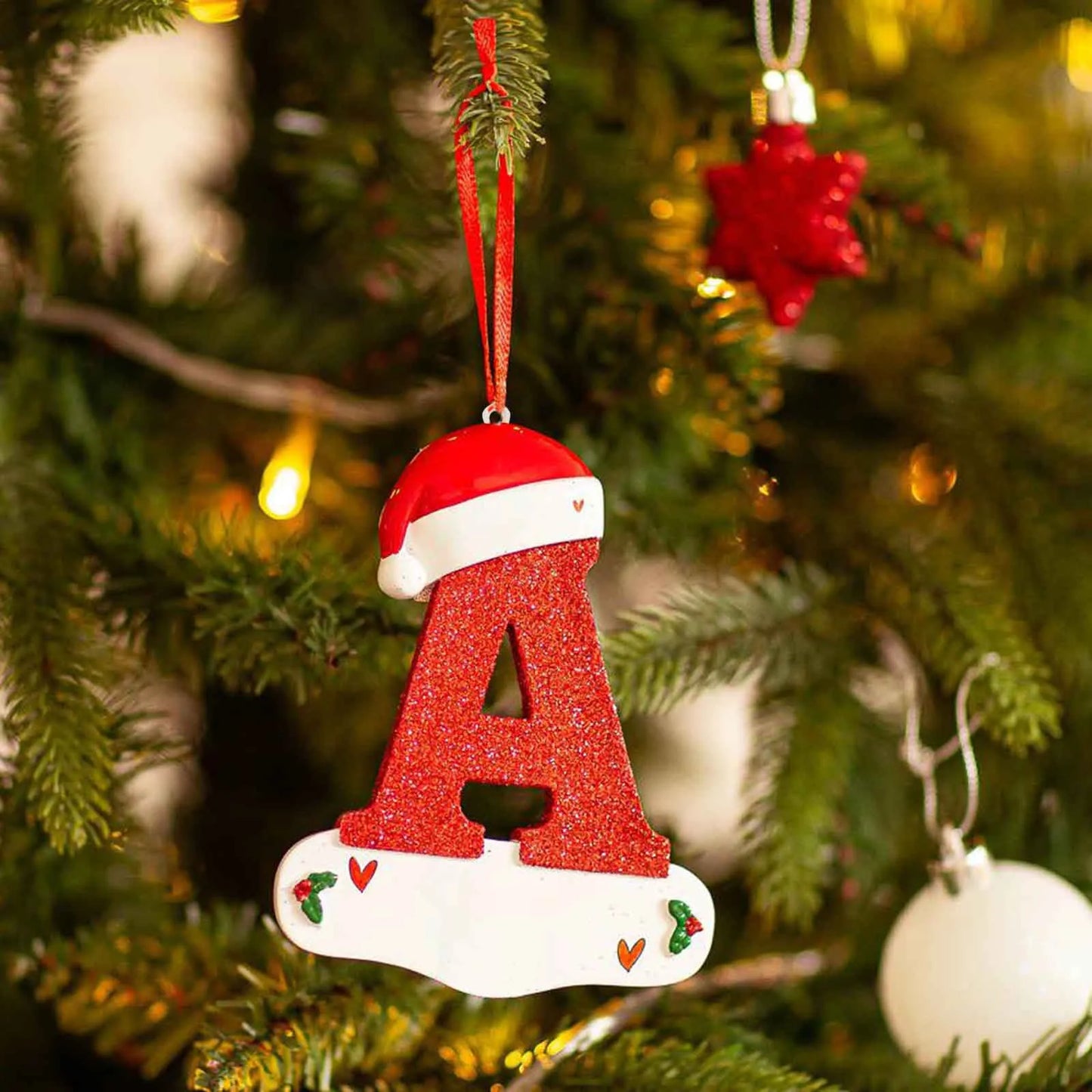 Christmas Tree Decoration Letter Pendant 26 Letters
