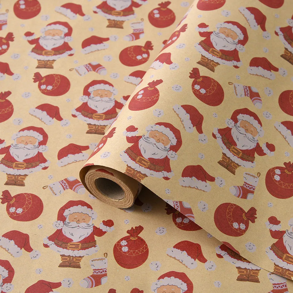 10M Christmas & New Year Gift Wrapping Paper Roll