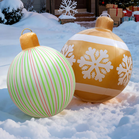 Large Inflatable Christmas Ornament Ball – PVC Holiday Decoration
