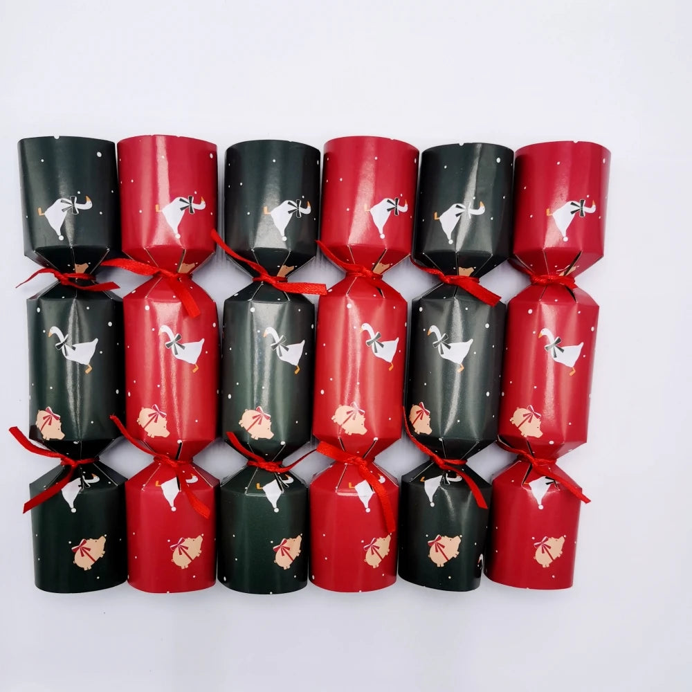 5-Inch Christmas Crackers – 12-Pack Festive Holiday Set