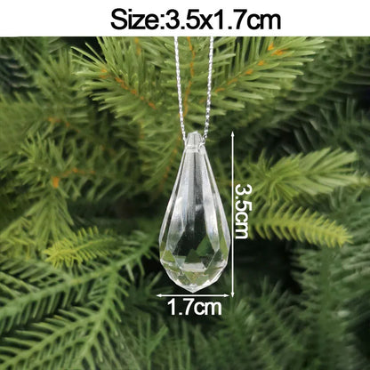 Christmas Home Decorations Crystal Acrylic Ornaments