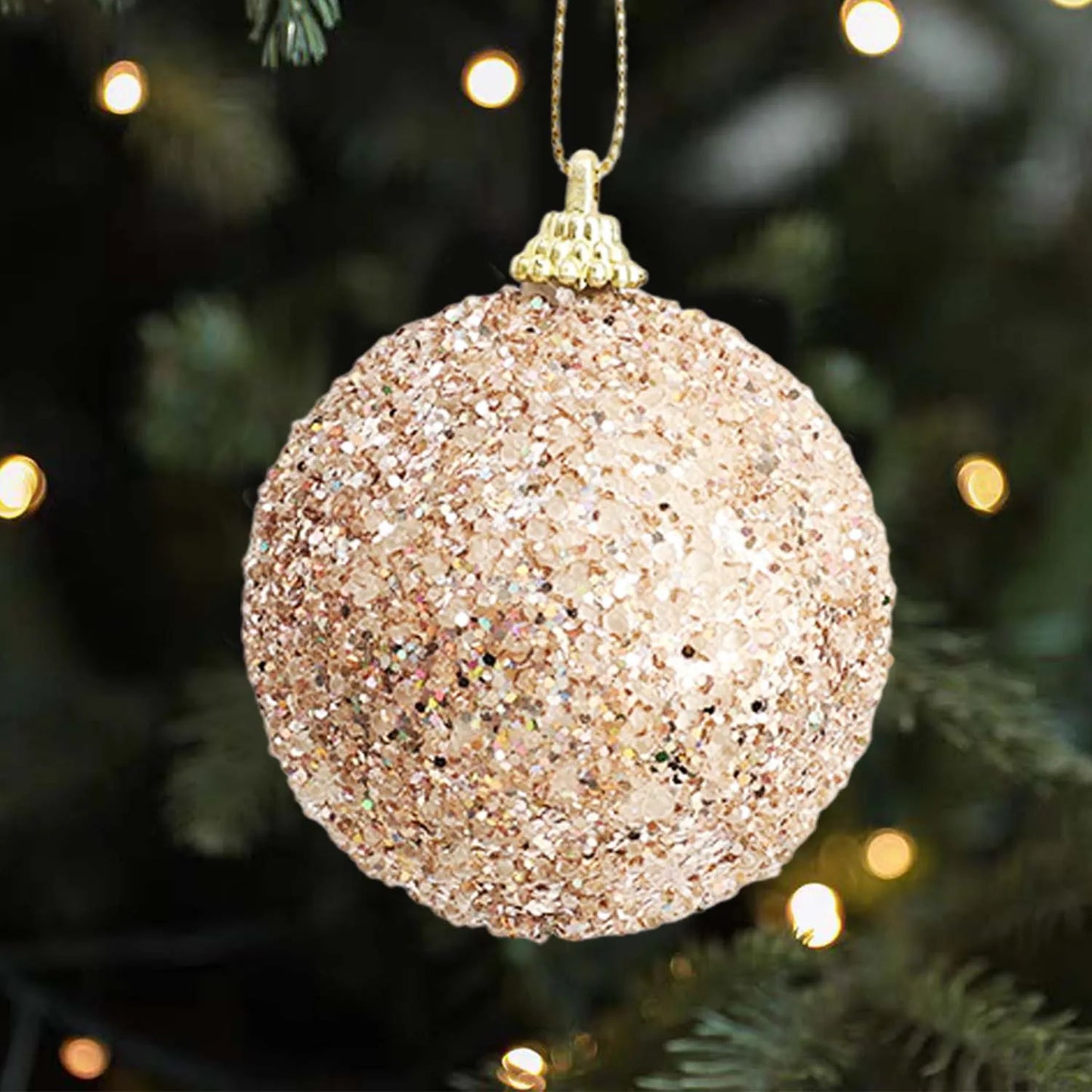 Champagne Gold Christmas Balls (6–30PCS)