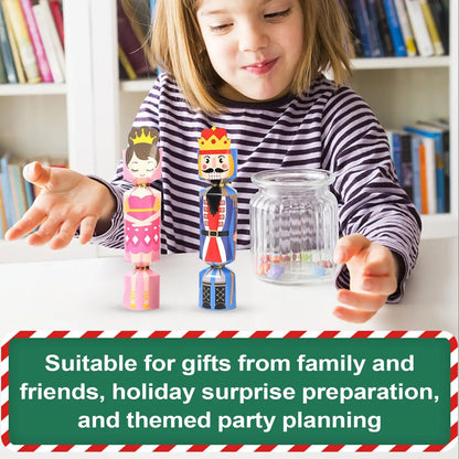 24-Piece Christmas Crackers Set – Fun Holiday Party Favors for Kids