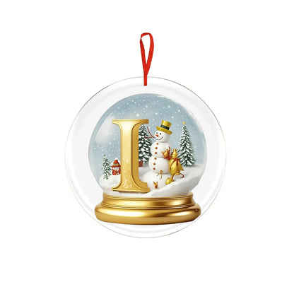 Crystal Ball Acrylic Christmas Ornament – Personalized Hanging Decoration
