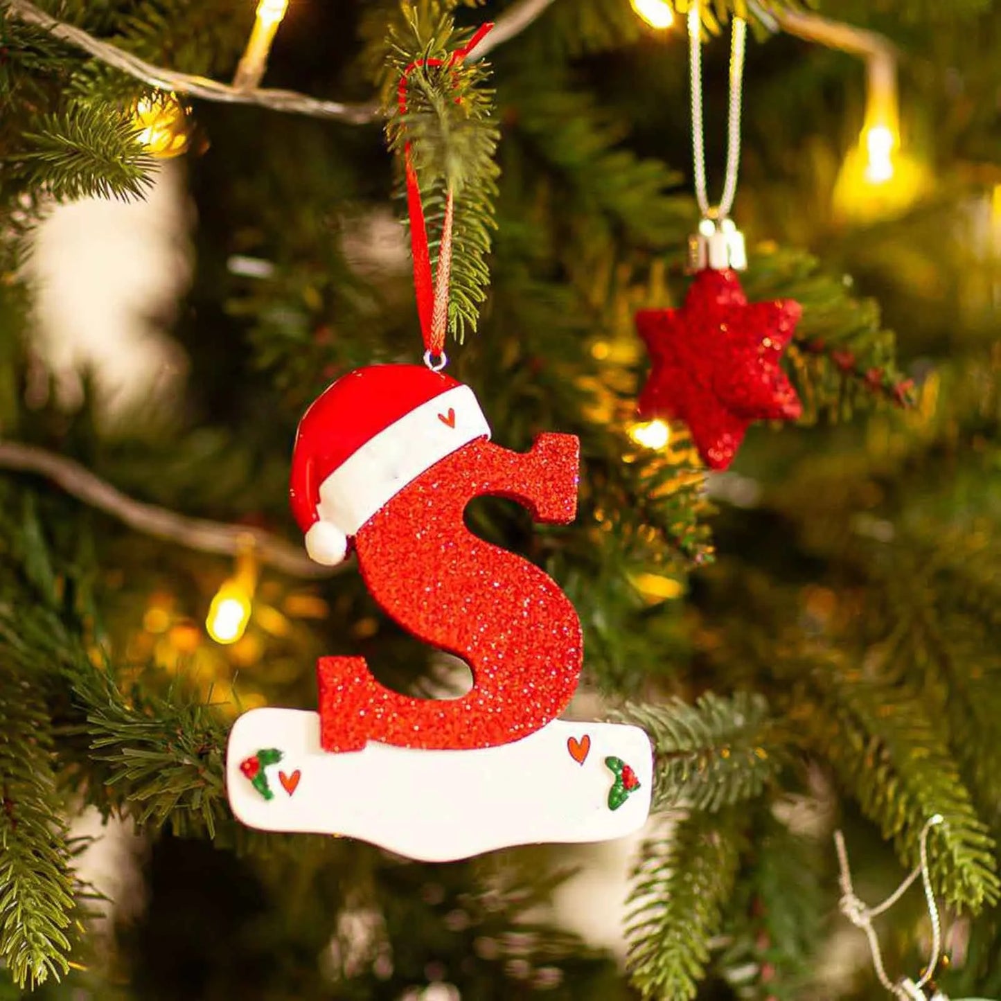 Christmas Tree Decoration Letter Pendant 26 Letters