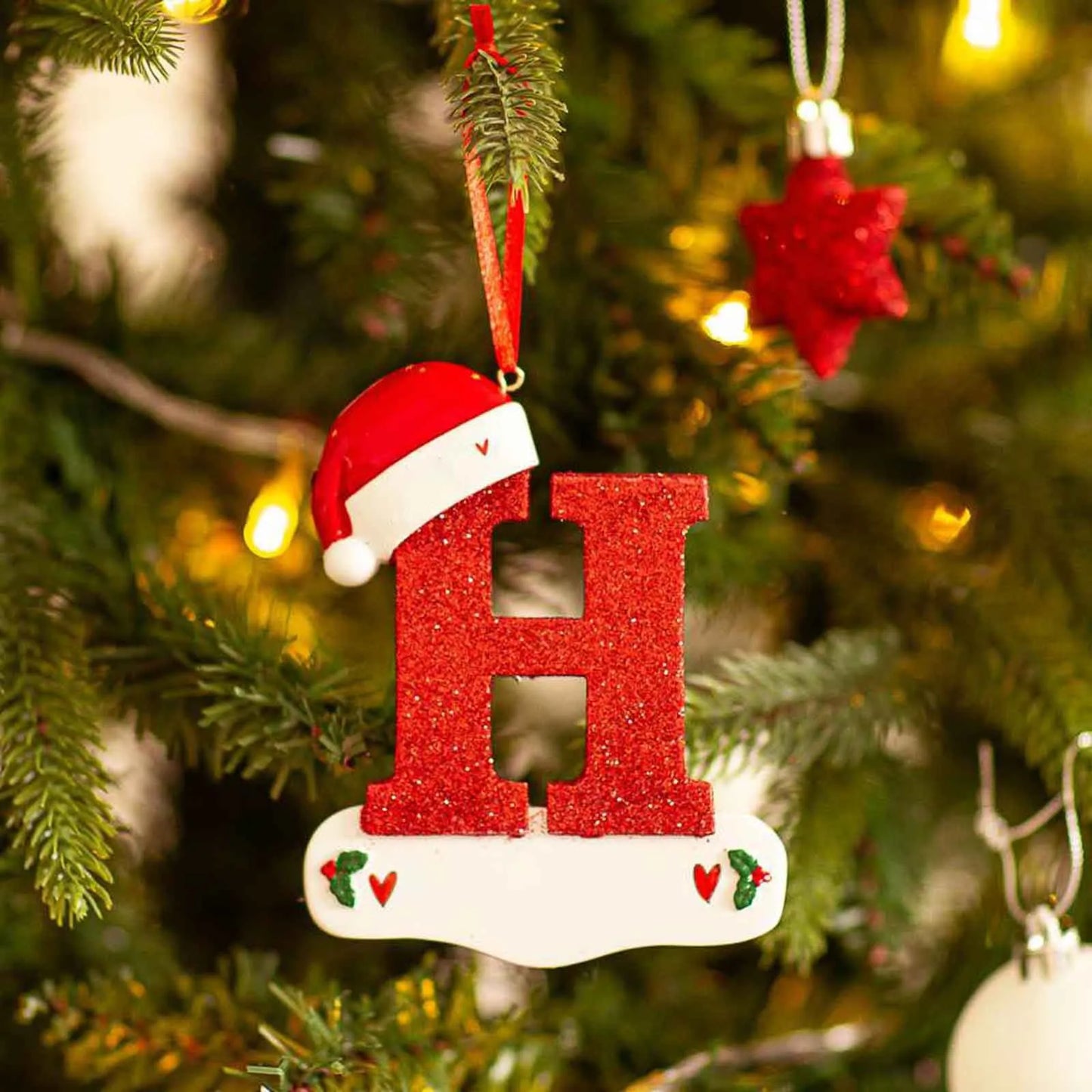 Christmas Tree Decoration Letter Pendant 26 Letters