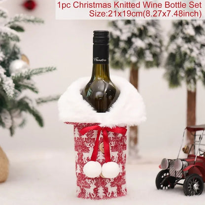 Christmas Wine Bottle Cover