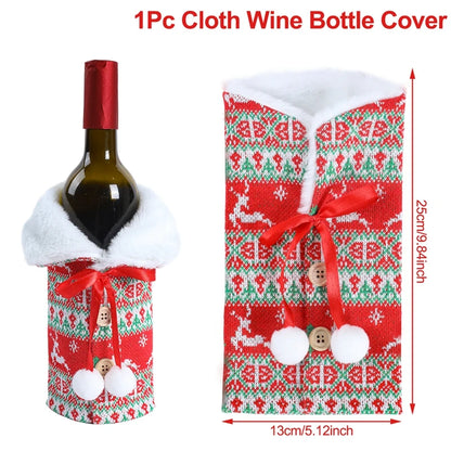 Christmas Wine Bottle Cover