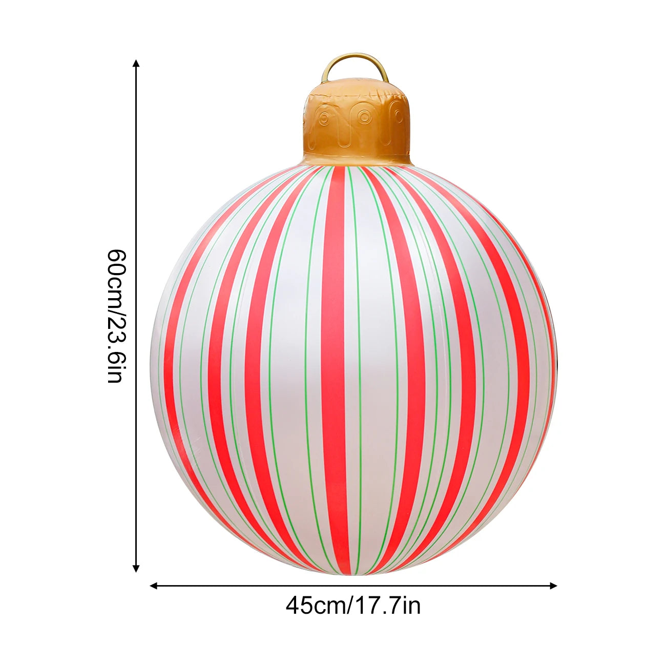 Large Inflatable Christmas Ornament Ball – PVC Holiday Decoration