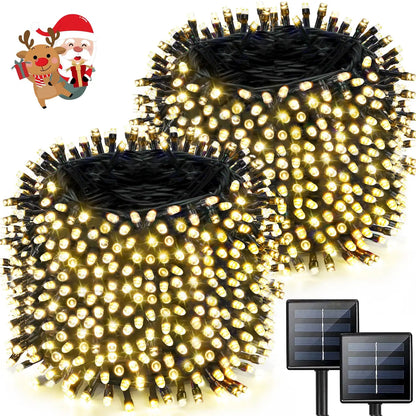 30M Solar-Powered LED String Lights – IP65 Waterproof, 8 Modes