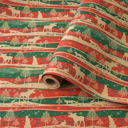 10M Christmas & New Year Gift Wrapping Paper Roll