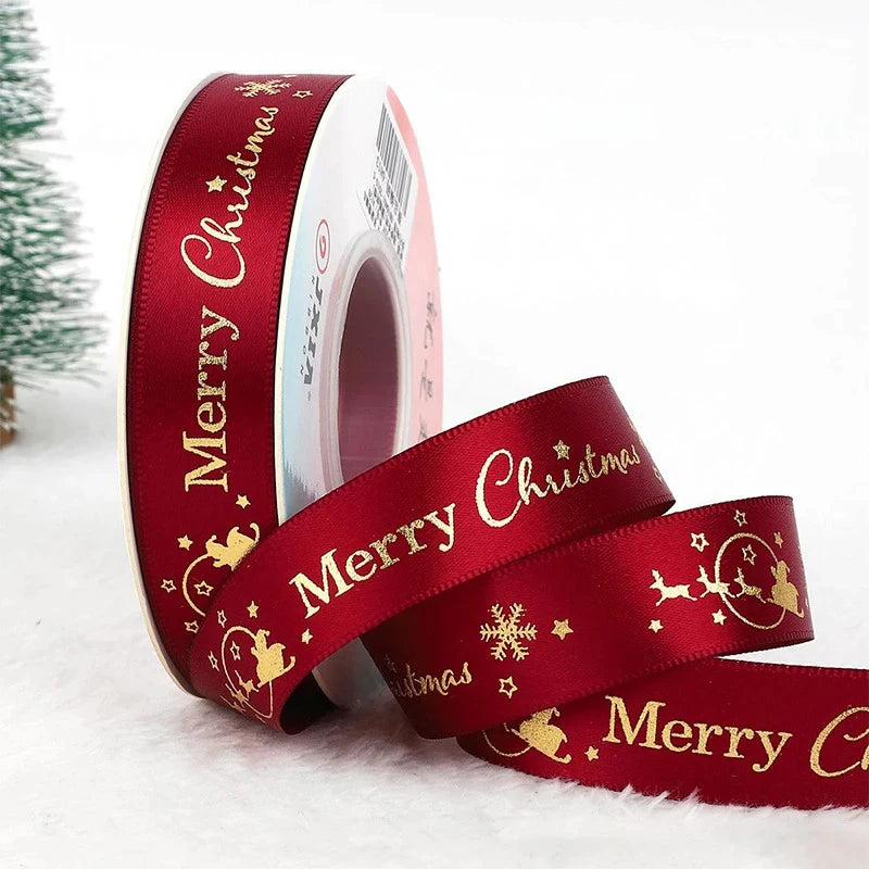 hristmas Printed Polyester Ribbon