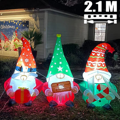 8FT Climbing Santa Inflatable – LED Lighted Outdoor Christmas Decoration
