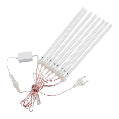 ✨ 30/50cm Waterproof Meteor Shower LED Light Tubes – 8-Tube Set