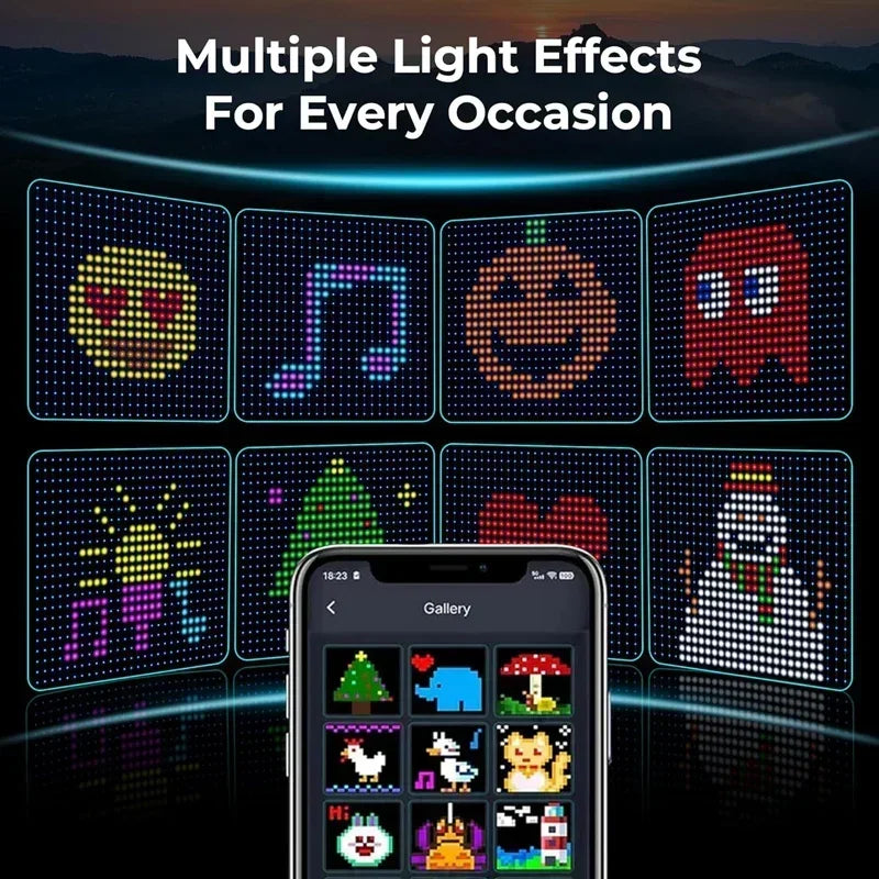 Smart RGB LED Curtain Lights – App Control, Music Sync & DIY Patterns (Indoor/Outdoor)