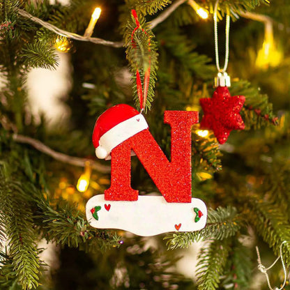 Christmas Tree Decoration Letter Pendant 26 Letters