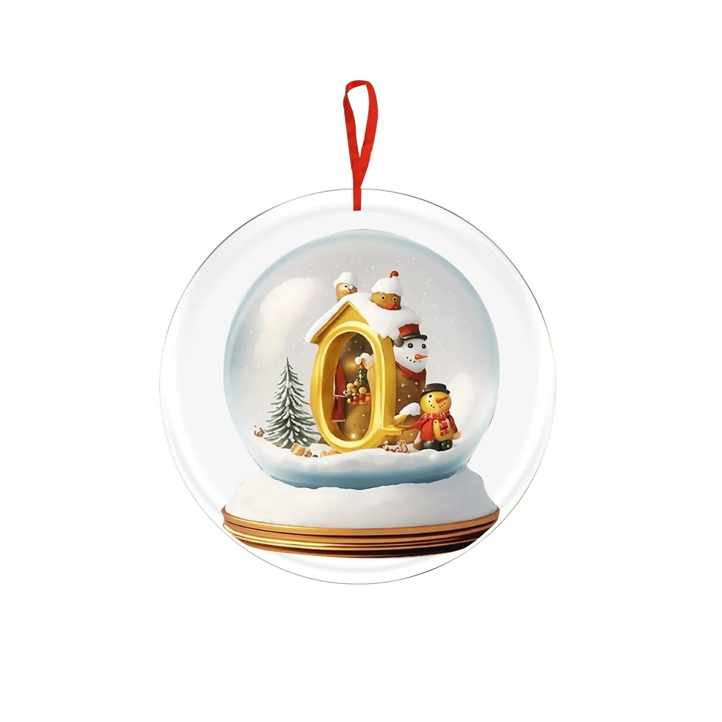Crystal Ball Acrylic Christmas Ornament – Personalized Hanging Decoration