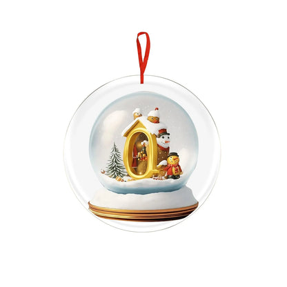 Crystal Ball Acrylic Christmas Ornament – Personalized Hanging Decoration