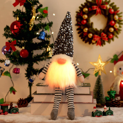 Glowing Gnome Christmas Faceless Doll