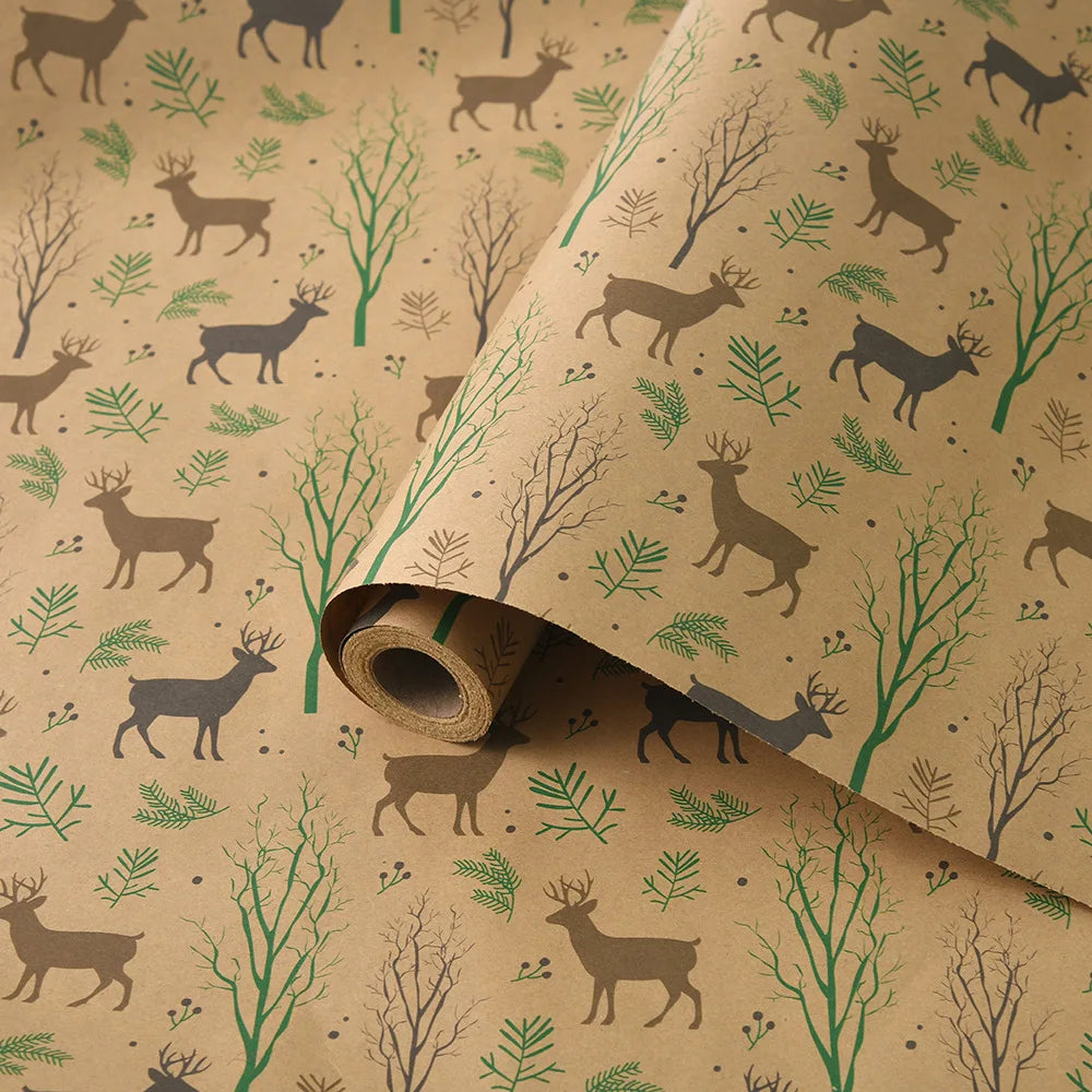 10M Christmas & New Year Gift Wrapping Paper Roll