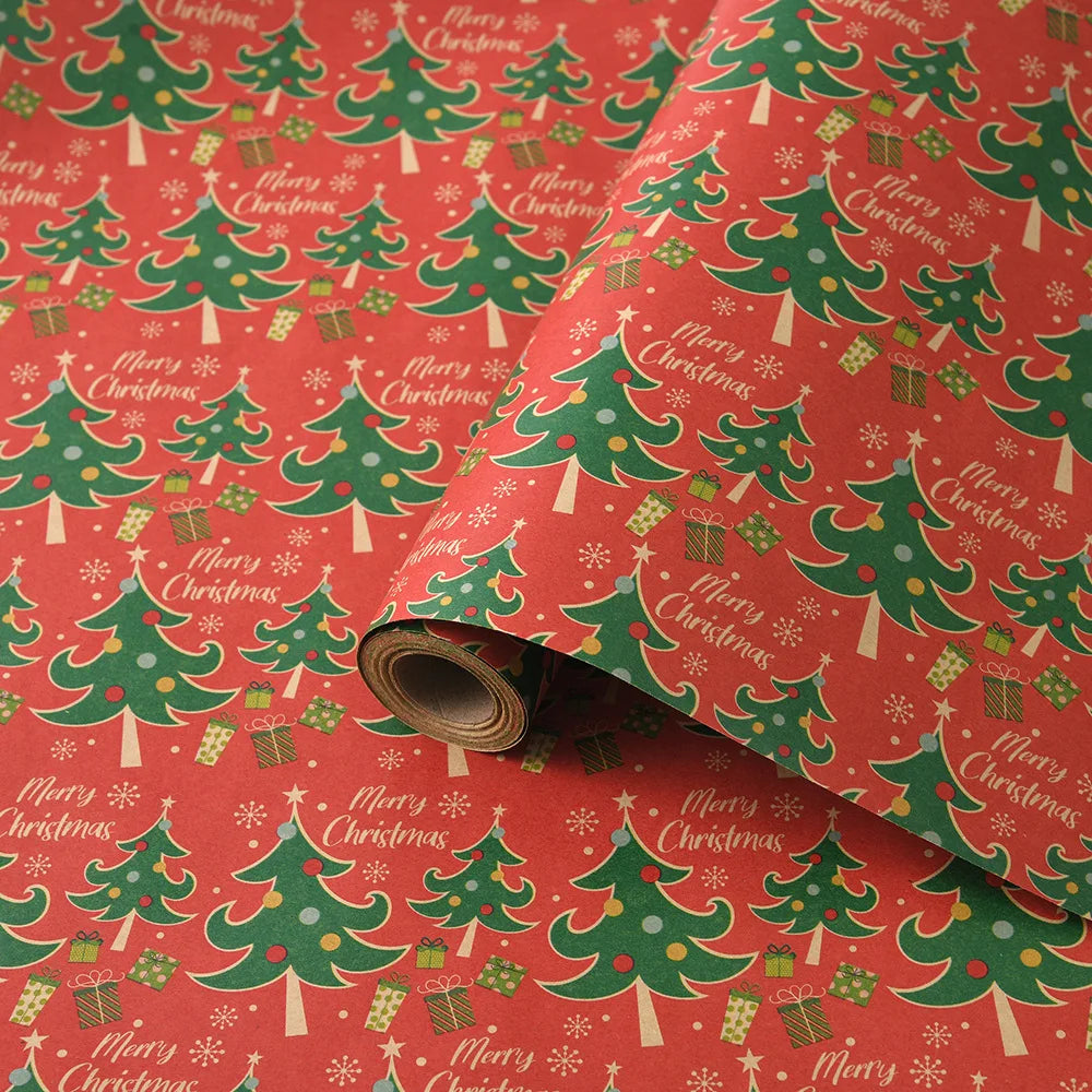 10M Christmas & New Year Gift Wrapping Paper Roll