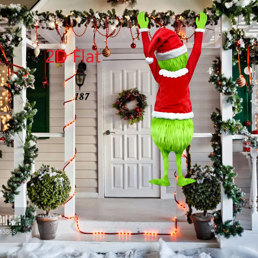 2D Green-Haired Man Christmas Hanging Decoration