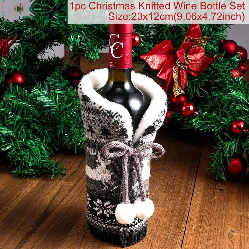 Christmas Wine Bottle Cover