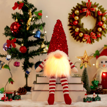 Glowing Gnome Christmas Faceless Doll