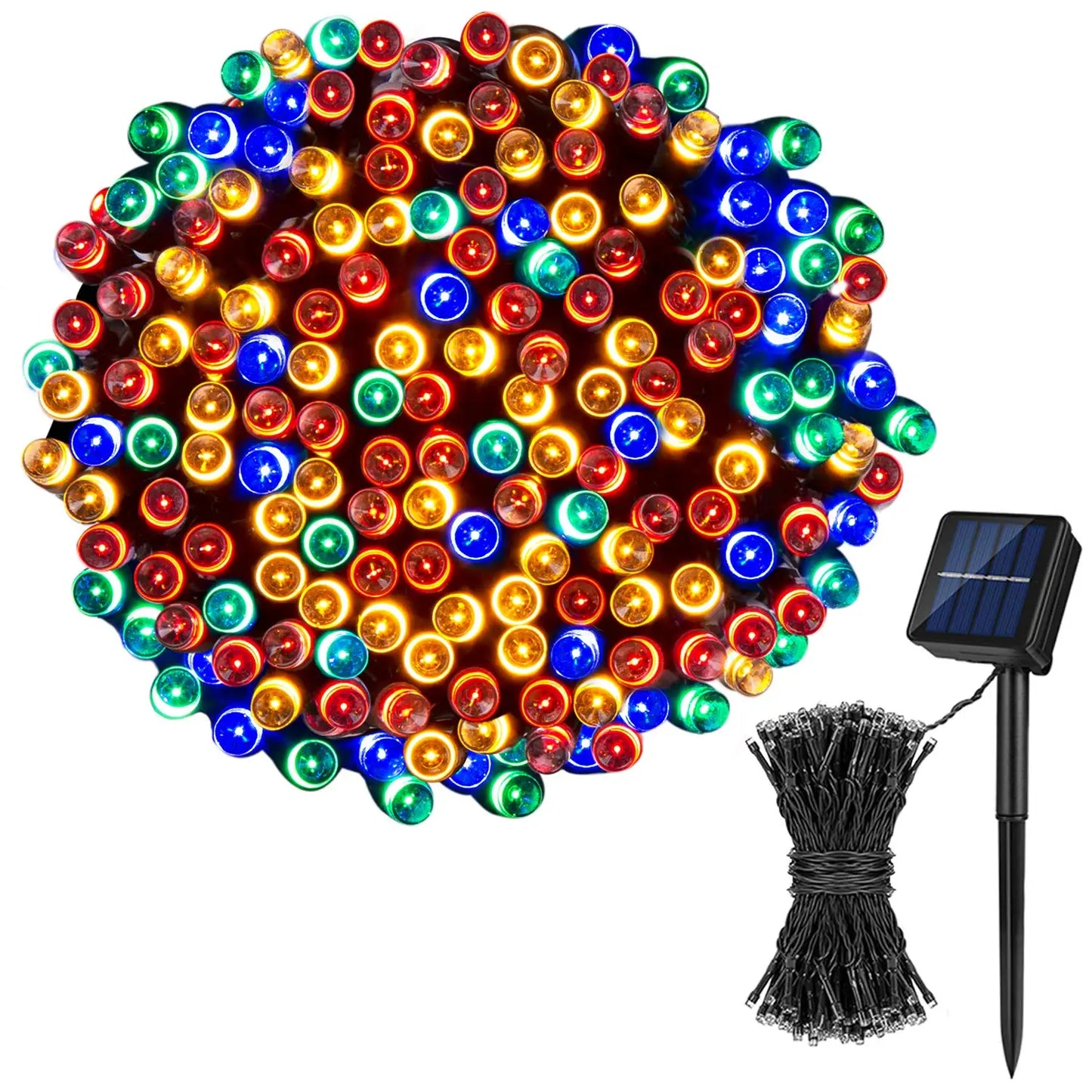 30M Solar-Powered LED String Lights – IP65 Waterproof, 8 Modes