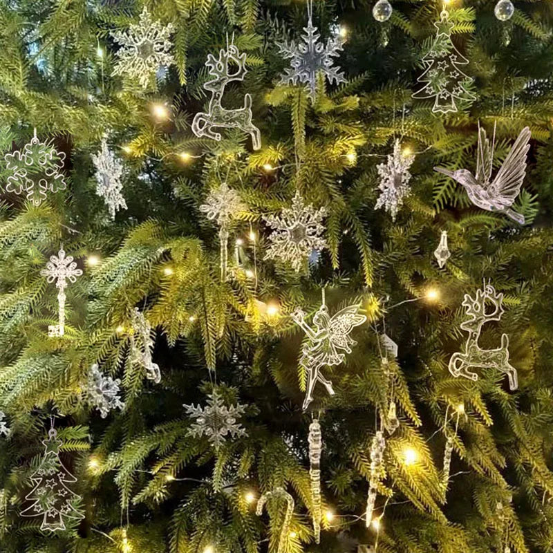 Christmas Home Decorations Crystal Acrylic Ornaments